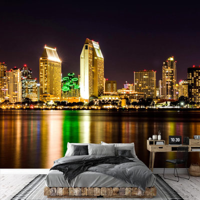 Neon Light City Harbor