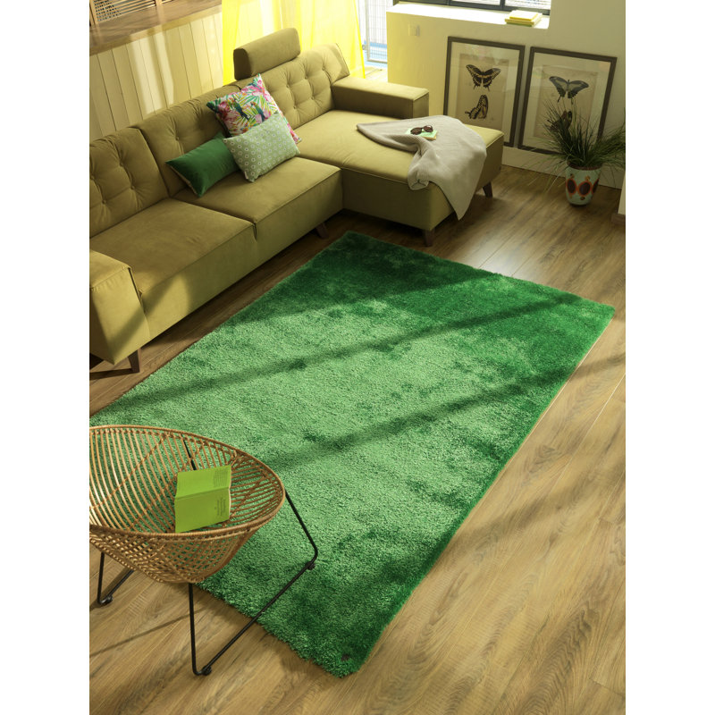 Soft Solid Colour Hand Woven Area Rug, Rectangle 190 x 290cm