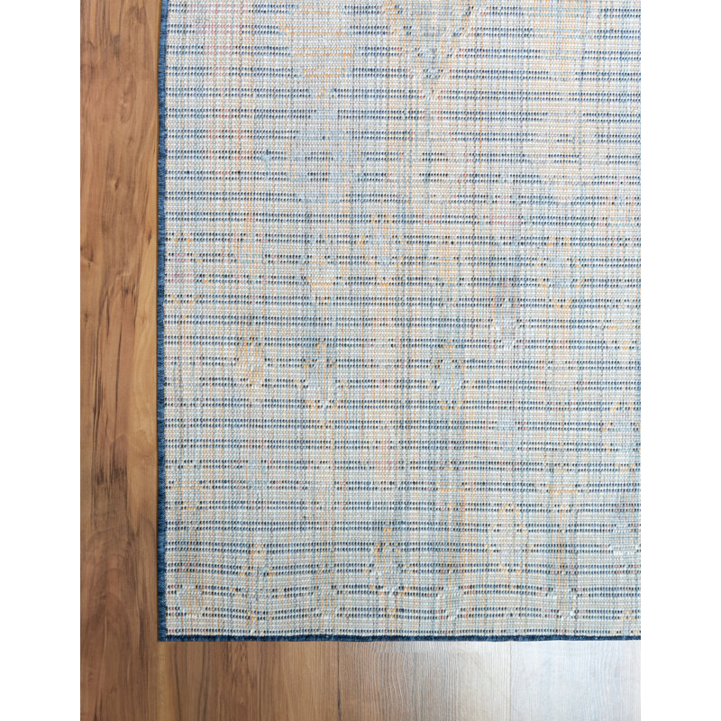Tapis bleu marine Southwestern, Rectangle 2 pi 2 po x 3 pi 1 po