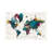 Wanderlust Charleena Detailed Watercolor World Map With Cities by Blursbyai - Gallery-Wrapped Canvas Giclée on Canvas-1265480977-1265480983