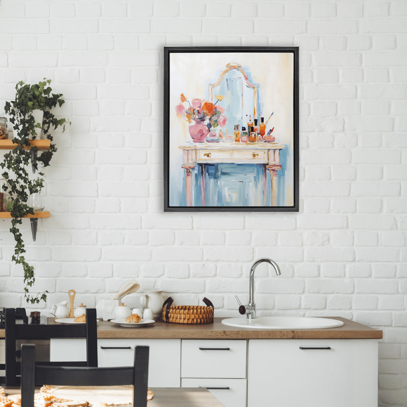Meuble-lavabo avec cadre flottant pour meuble-lavabo, design Creative Studio, Cadre flottant noir de jais, H 21 po x l 17 po