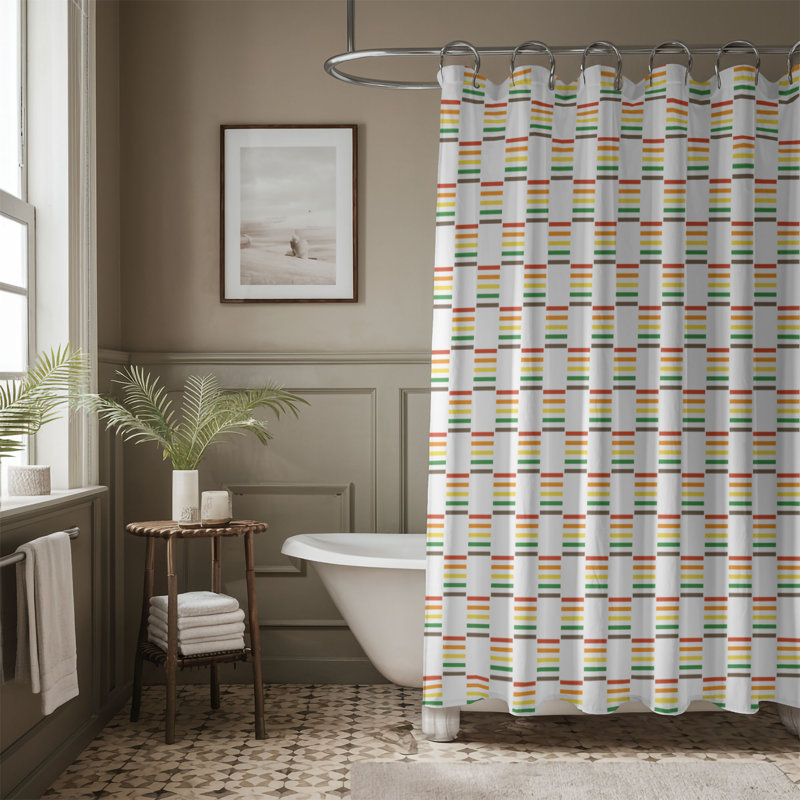 Olive Tones - Rideau de douche Premium, H 74 po x l 71 po