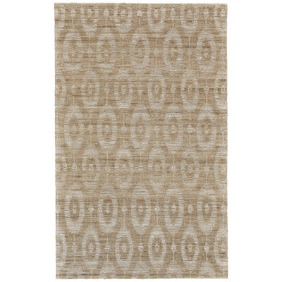 Tapis géométrique crocheté à la main en jute / coton Ayssa