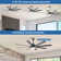 Brixham 66 Inch Large Ceiling Fan With Dimmable Led Light 8 ABS Blades Smart Remote Control Reversible DC Motor For Living Room