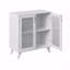Armoire de rangement de salon avec 2 portes et tablette réglable
