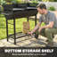 Outsunny 103cm W Portable Charcoal Grill