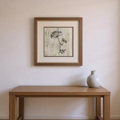 Set Of Two Sumi-e Silhouette I Silver Framed Wall Art