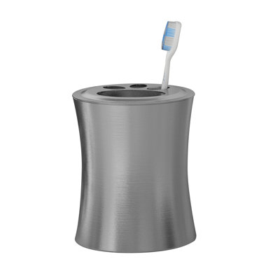Porte-brosse à dents en acier inoxydable | Support compact à fentes multiples pour brosses à dents, rasoirs et accessoires de maquillage
