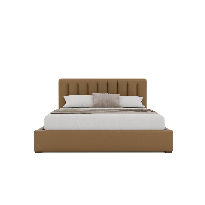 Dezyah Upholstered Bed, Queen, Caramel
