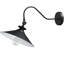 Sena Matte Black Metal Outdoor Adjustable Angle Barn Light