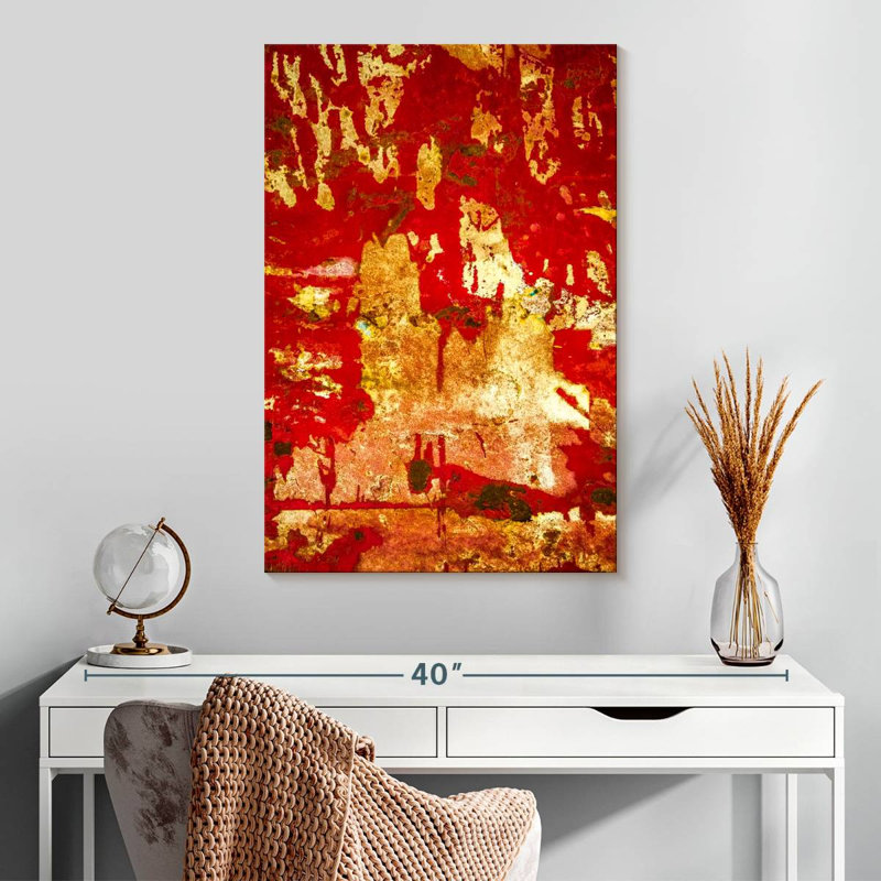 Avery A Study In Red And Gold, 30" H x 20" W