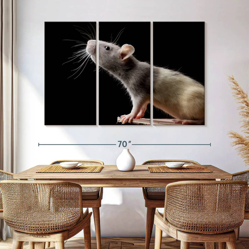Brampt Rat Close Up, 42" H x 65" W