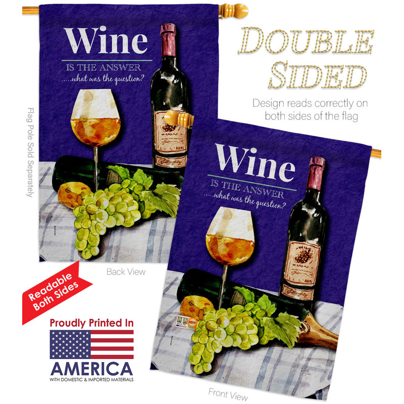 Drapeau de maison Wine