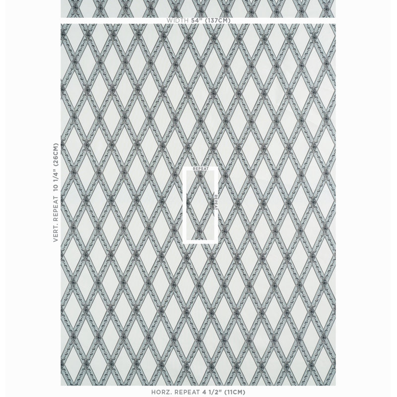 Toile Schumacher x Jill Lasersohn Les Losanges, Carbone