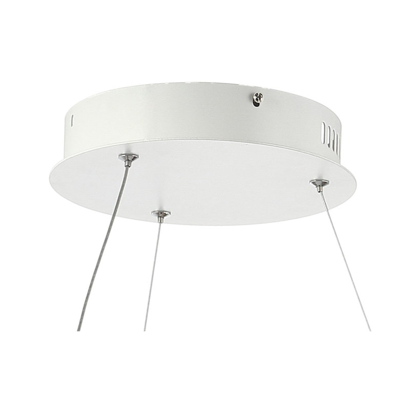 Luminaire suspendu géométrique à DEL Monthamre, Matte White
