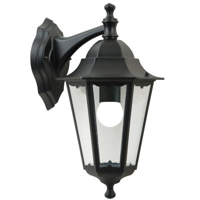 Gresham Black Outdoor Wall Lantern