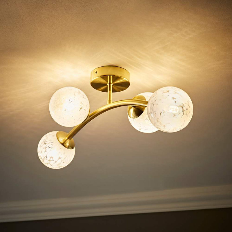 Alfreddie Glass Flush Mount