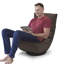 Aairah Upholstered Swivel Lounge Chair