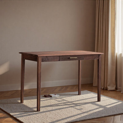 Stable And Durable Walnut Wood Solid Writing Desk