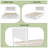 Full Size Deluxe Bed Frame With Headboard With Solid Wood, No Box Spring Needed,  Easy Assembly, White-119619095-119619096