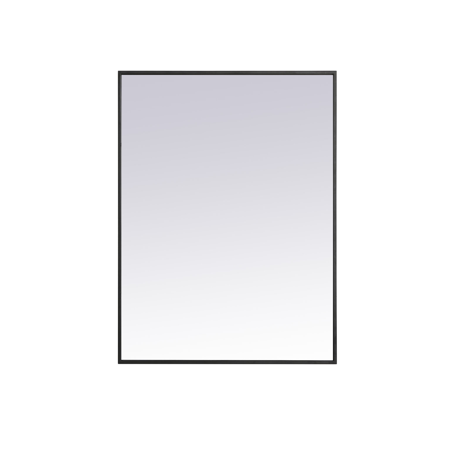 Sabine Metal Rectangle Wall Mirror, 36" x 27", Black