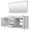 Ensemble de meuble-lavabo double 80 "avec miroir Daria-97902419-97902425-97902426