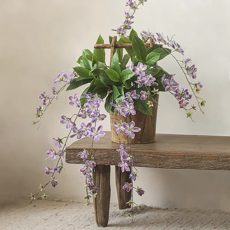 Tige de Cytha Jasmin artificielle, Mauve
