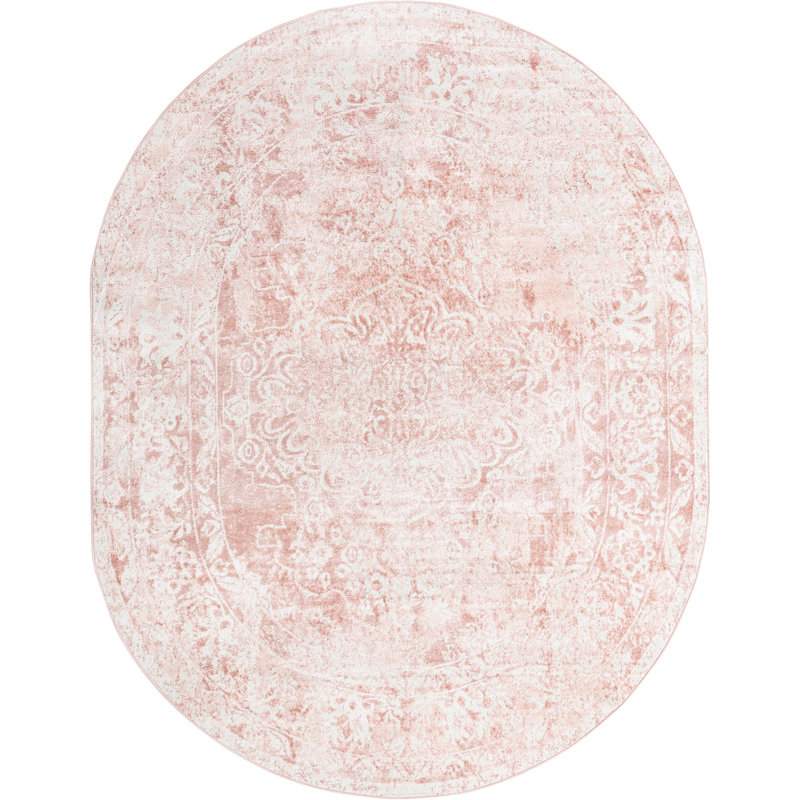 Ostby Abstract Indoor Rug, Oval 8' x 10'