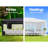10X30' Wedding Party Canopy Tent Outdoor Gazebo With 8 Removable Sidewalls Black Color-123203276