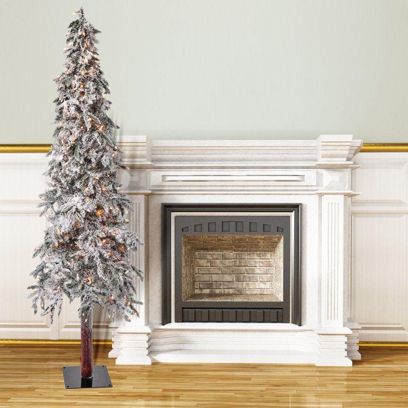 84' H Lighted Artificial Cypress Christmas Tree