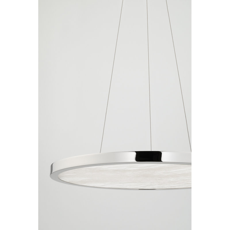 Eastport - 24" Led Pendant - Polished Nickel Finish, Polished Nickel, 1.25" H x 24" W x 24" D