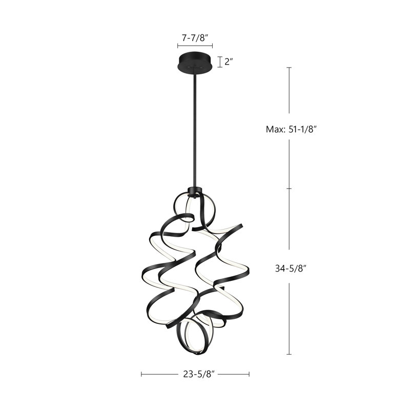 Synergy 1 - Light LED Pendant, Antique Brass, 34.625" H x 23.625" W x23.625" D