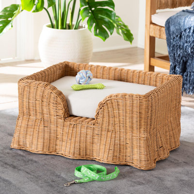 Lit pour animal de compagnie en rotin Bali & Pari Belita
