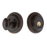 Nostalgic Warehouse Classic Rosette Single Cylinder Deadbolt