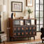 Buffet en bois massif noir