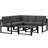 Tejas 4 - Person Modular Patio Conversation Set with Cushions