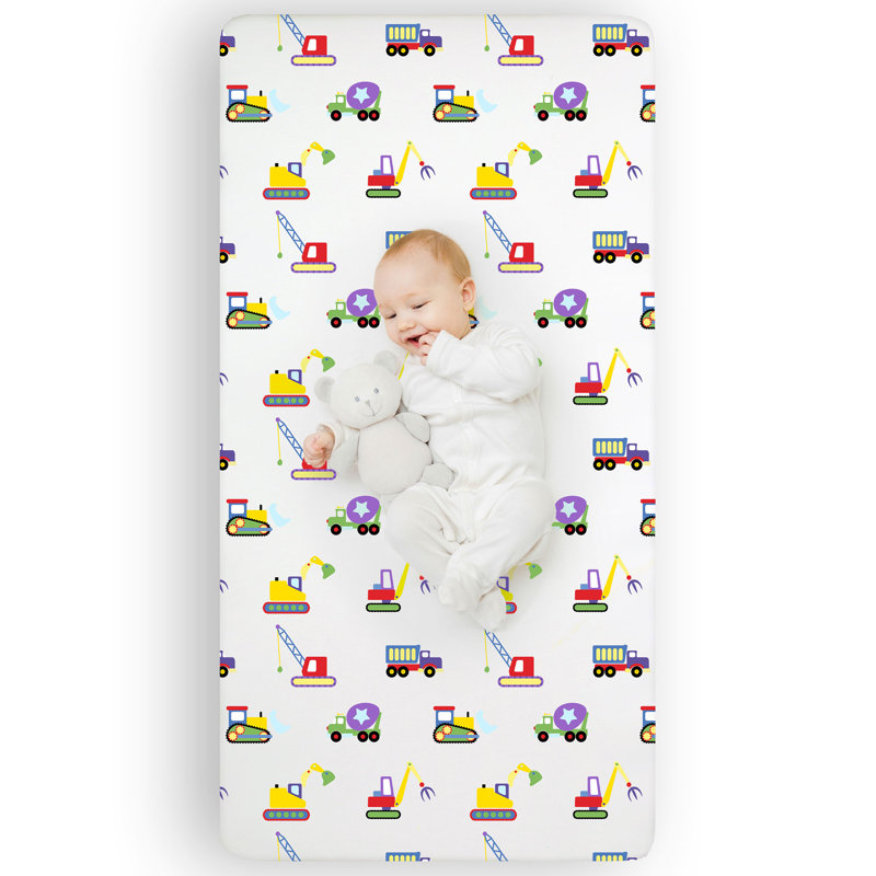 Drap 100% microfibre Wildkin Kids - Drap-housse doux et respirant - En construction