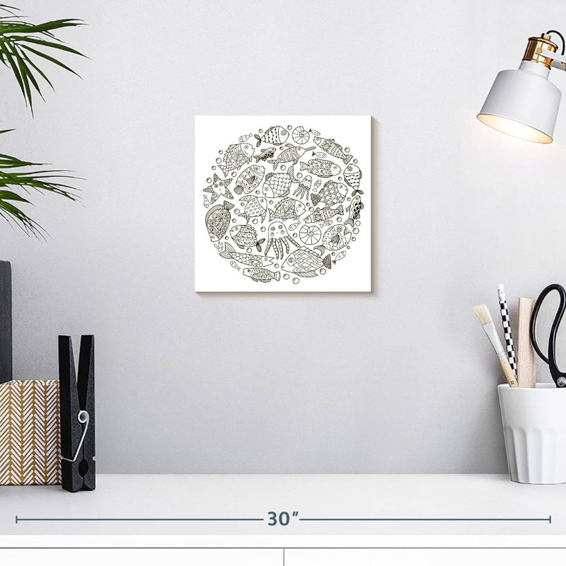 Ashelle Pisces Circle, 10" H x 10" W