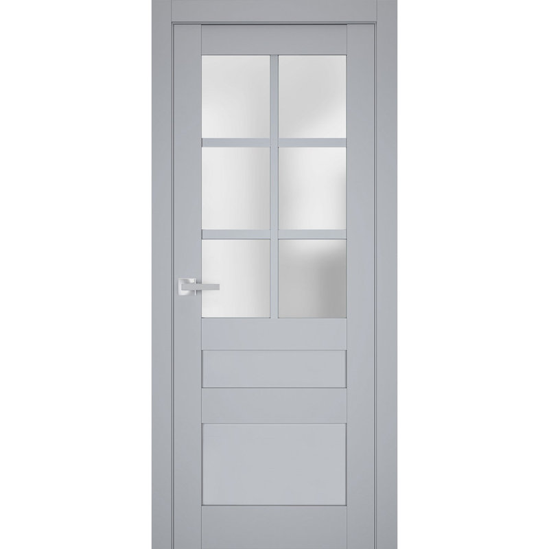 Porte standard Veregio, 30 po x 80 po, Gris