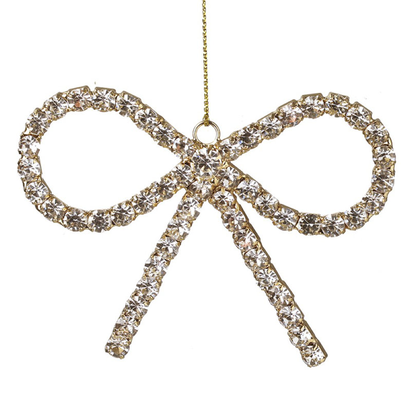 9cm Glass, Metal Bow