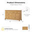 Commode 8 tiroirs Getrude