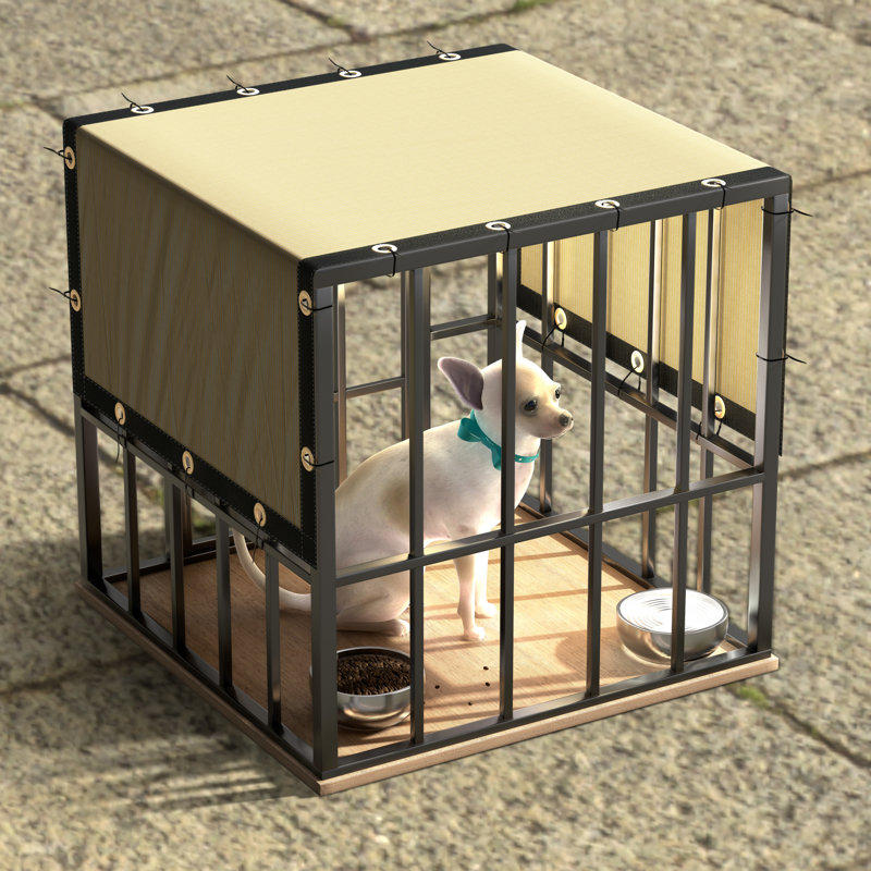 Housse de chenil pour chien, Beige, 8 pi x 8 pi