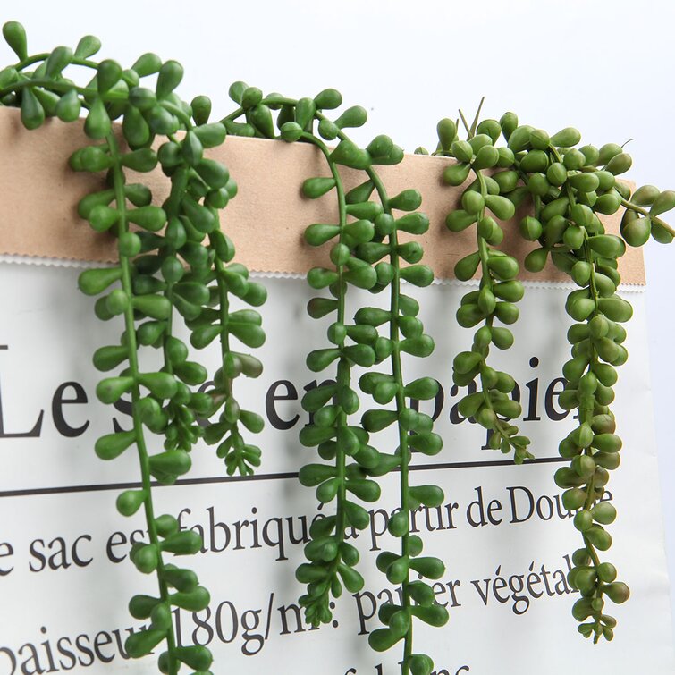 Artificial Succulents Hanging Plants Fake String Of Pearls - Temu