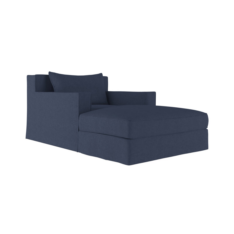 Mulberry Chaise Lounge, Ebony, Vintage Leather Graphite