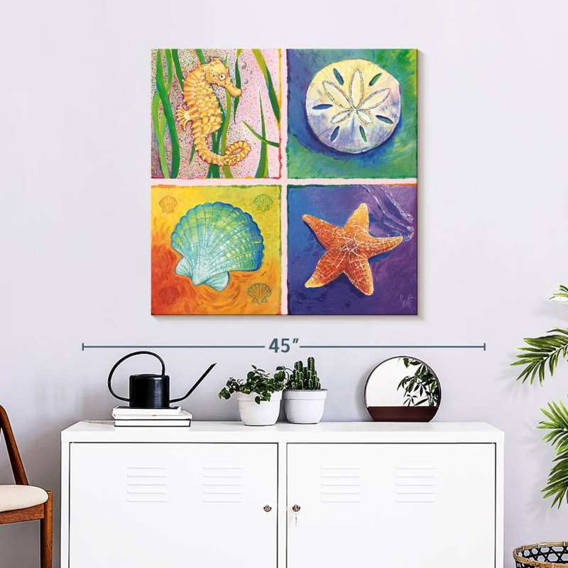 Aletra Sea Life Panel II, 30" H x 30" W
