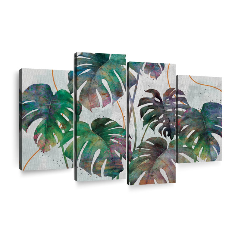 «Monstera Leaves», reproduction sur toile, H 43 po x l 27 po x P 1,25 po