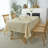 Marina Decoration Jacquard Waterproof Thick Elegant Soft Damask Branch Scroll Decorative Home Kitchen Table Cloth Liquid Repellent and Stain Resistant Tablecloth, Cream Color Oblong 52 x 70 Inch-1385967328-1385967339