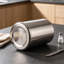 Porte-ustensiles à double paroi pour comptoir, chariot à ustensiles de cuisine en acier inoxydable 304 avec poli à miroir, grand organisateur de rangement pour cuillère à spatule, pot à ustensiles robuste et antirouille pour un usage quotidien
