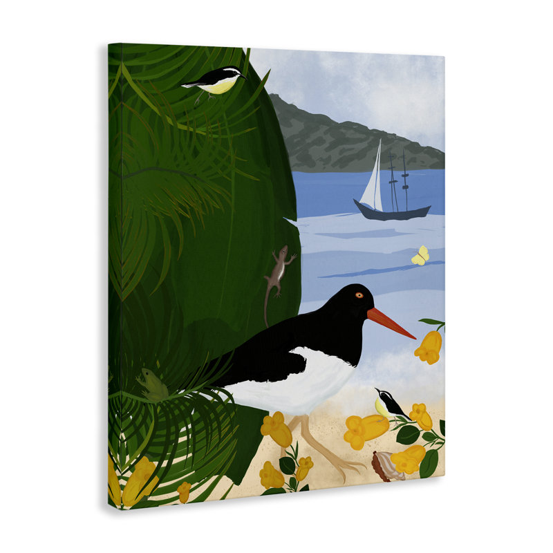 Art mural sur toile  Island Life par Beach par Michelle Ingari Designs, H 40 po x l 30 po