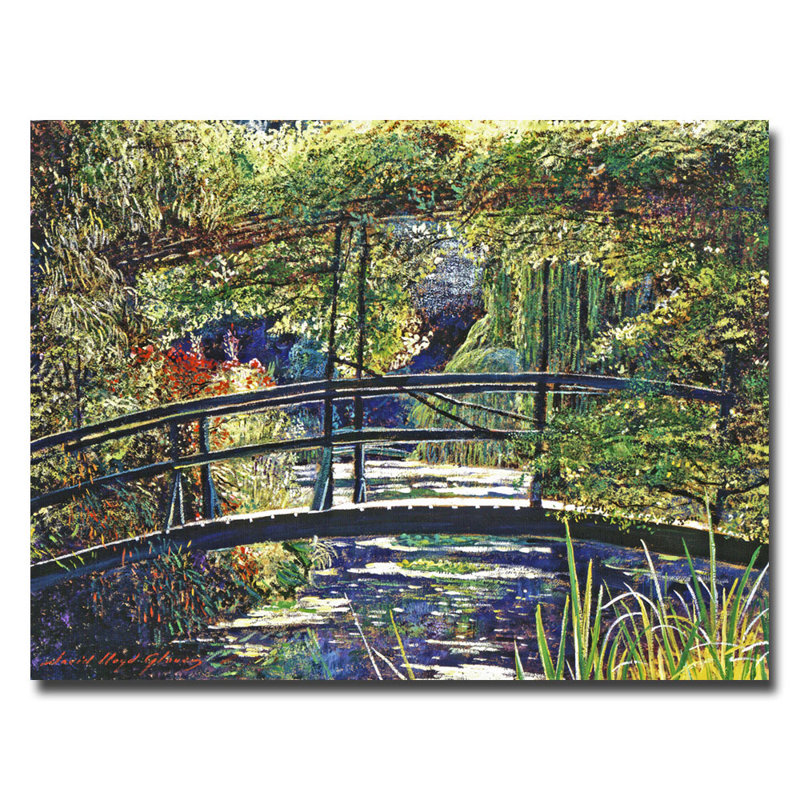 « footbridge », reproduction d’art sur toile, H 18 po x l 24 po x P 2 po